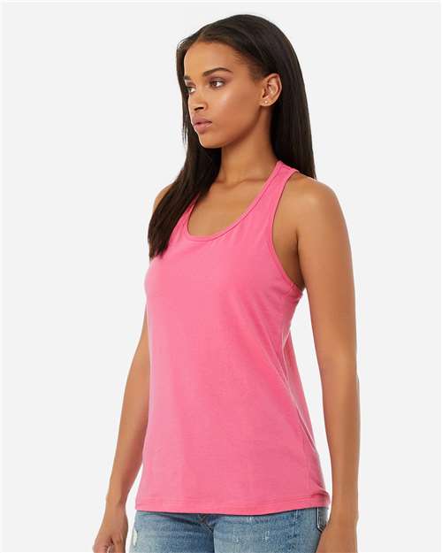 BELLA + CANVAS 6008 Charity Pink — on model side