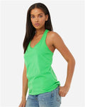 BELLA + CANVAS 6008 Synthetic Green — on model side