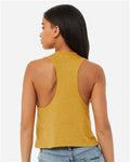 BELLA + CANVAS 6682 Heather Mustard — on model back