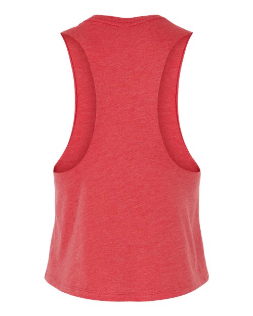 BELLA + CANVAS 6682 Heather Red — back