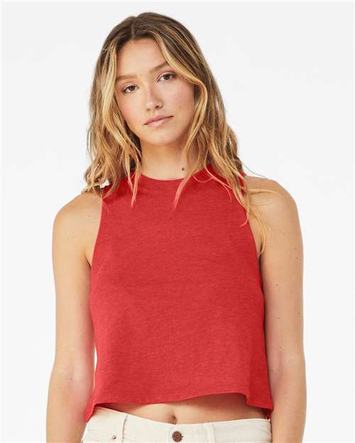 BELLA + CANVAS 6682 Heather Red — on model front