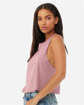 BELLA + CANVAS 6682 Heather Orchid — on model side