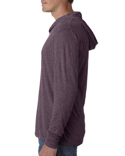 Unisex Triblend Long-Sleeve Hoodie - Vintage Purple