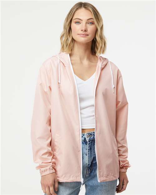 Independent Trading Co. EXP54LWZ Blush/ White Zipper — on model front