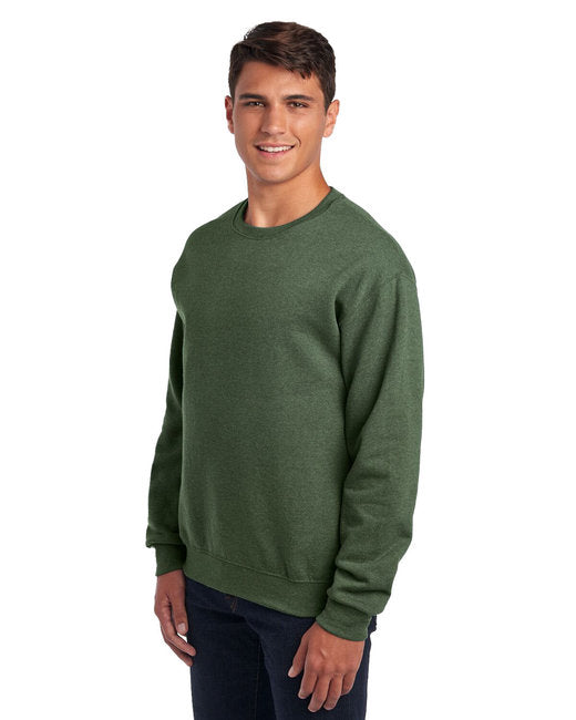 Unisex NuBlend® Fleece Crew - MILITARY GRN HTH