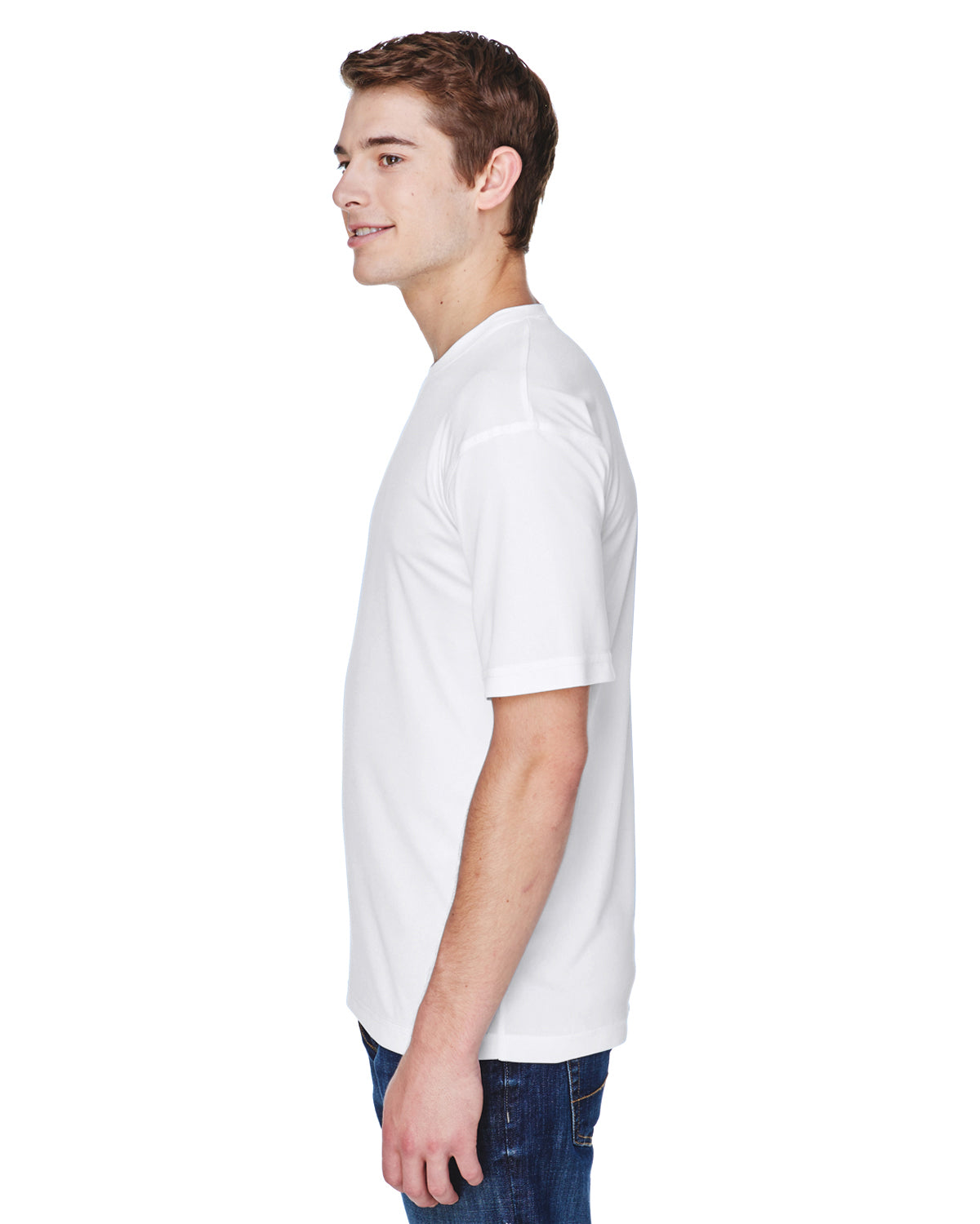 Men's Cool & Dry Basic Performance T-Shirt - White