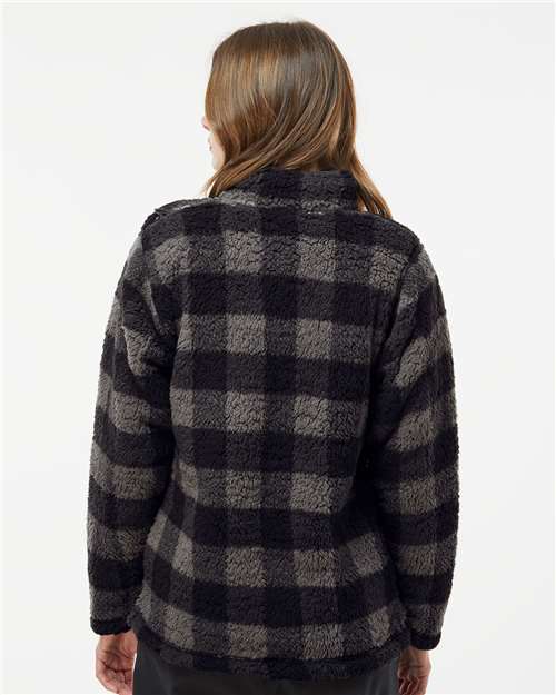 J. America 8451 Black/ Charcoal Buffalo — on model back