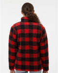 J. America 8451 Red/ Black Buffalo — on model back