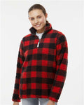J. America 8451 Red/ Black Buffalo — on model front