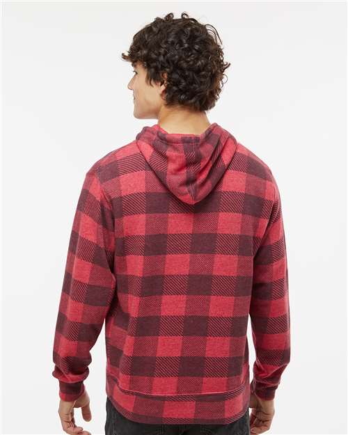 J. America 8871 Red Triblend Buffalo — on model back