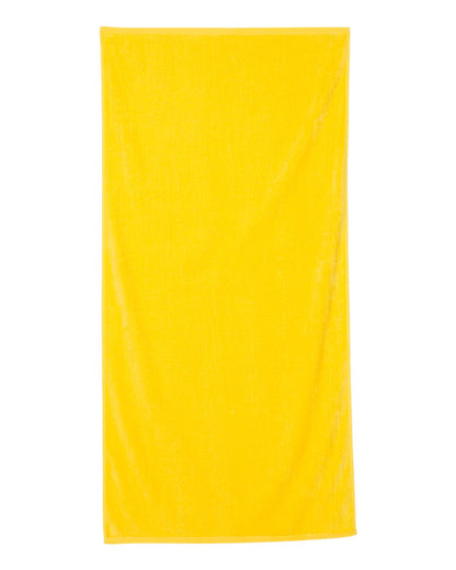 Velour Beach Towel - Yellow