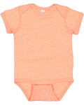 Infant Harborside Melange Bodysuit - Papaya Melange