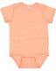 Rabbit Skins 4491RA - Infant Harborside Melange Bodysuit - Papaya Melange