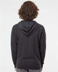 Independent Trading Co. SS1000 Charcoal Heather — on model back