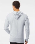 Independent Trading Co. SS1000 Athletic Heather — on model back