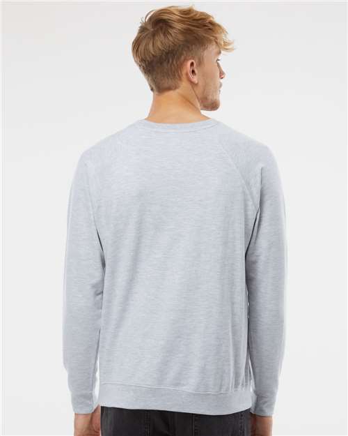 Independent Trading Co. SS1000C Athletic Heather — on model back