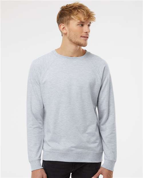 Independent Trading Co. SS1000C Athletic Heather — on model front