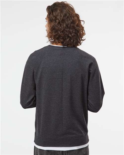 Independent Trading Co. SS1000C Charcoal Heather — on model back