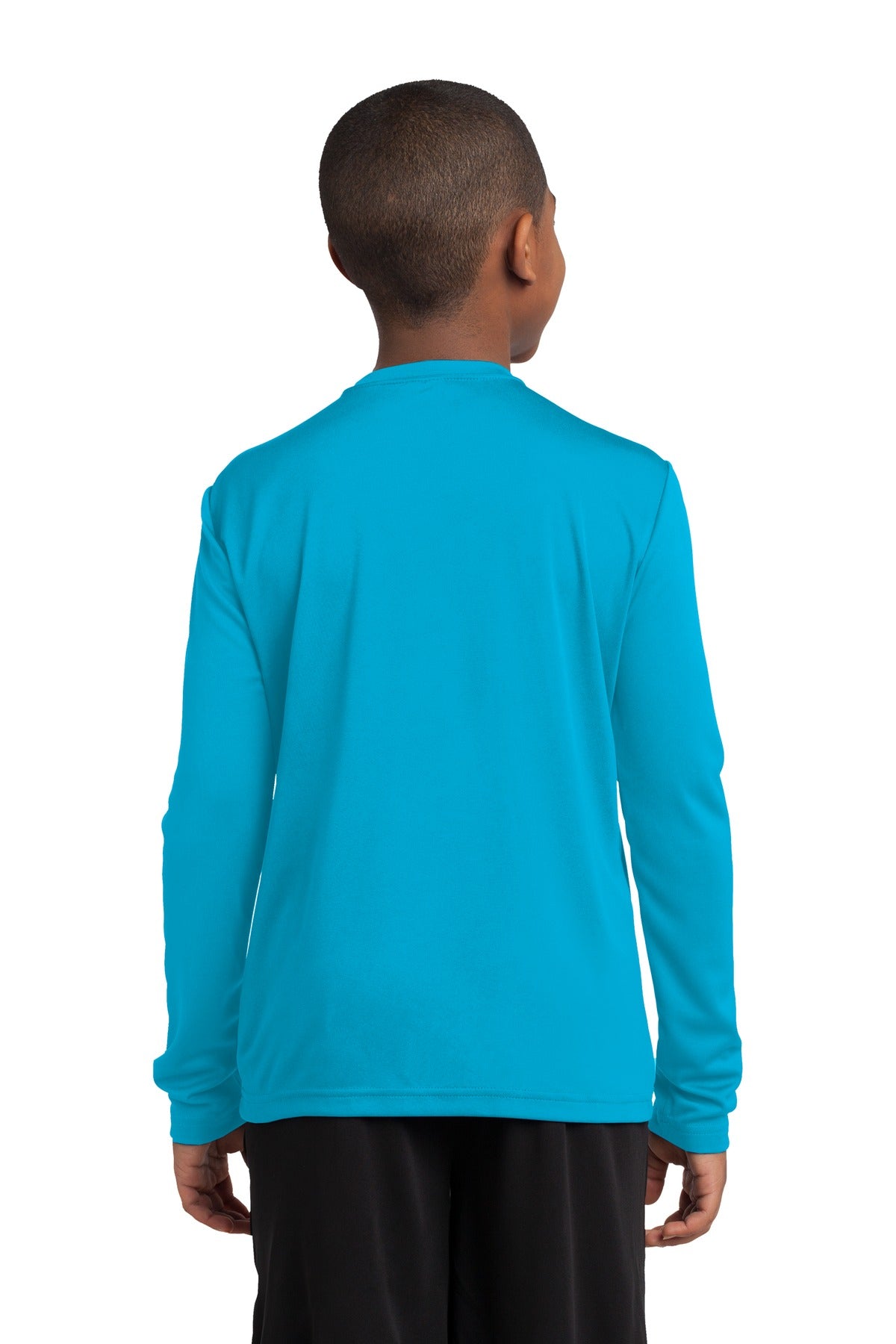 Youth Long Sleeve PosiCharge Competitor Tee - Atomic Blue