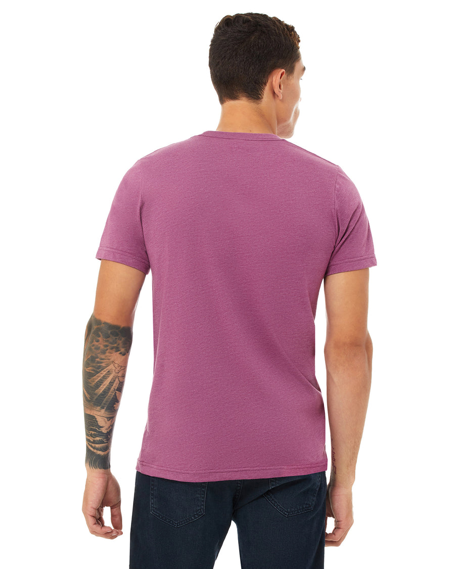 Unisex Heather CVC T-Shirt - Heather Magenta