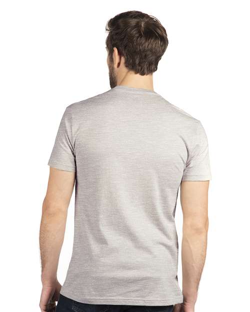 Next Level 3600 Oatmeal — on model back