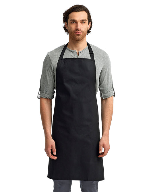 Unisex Recycled Bib Apron - Black