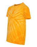 Youth Cyclone Vat-Dyed Pinwheel Short Sleeve T-Shirt - Gold