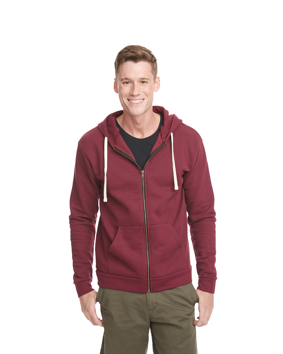 Unisex Zip Hoodie - Maroon