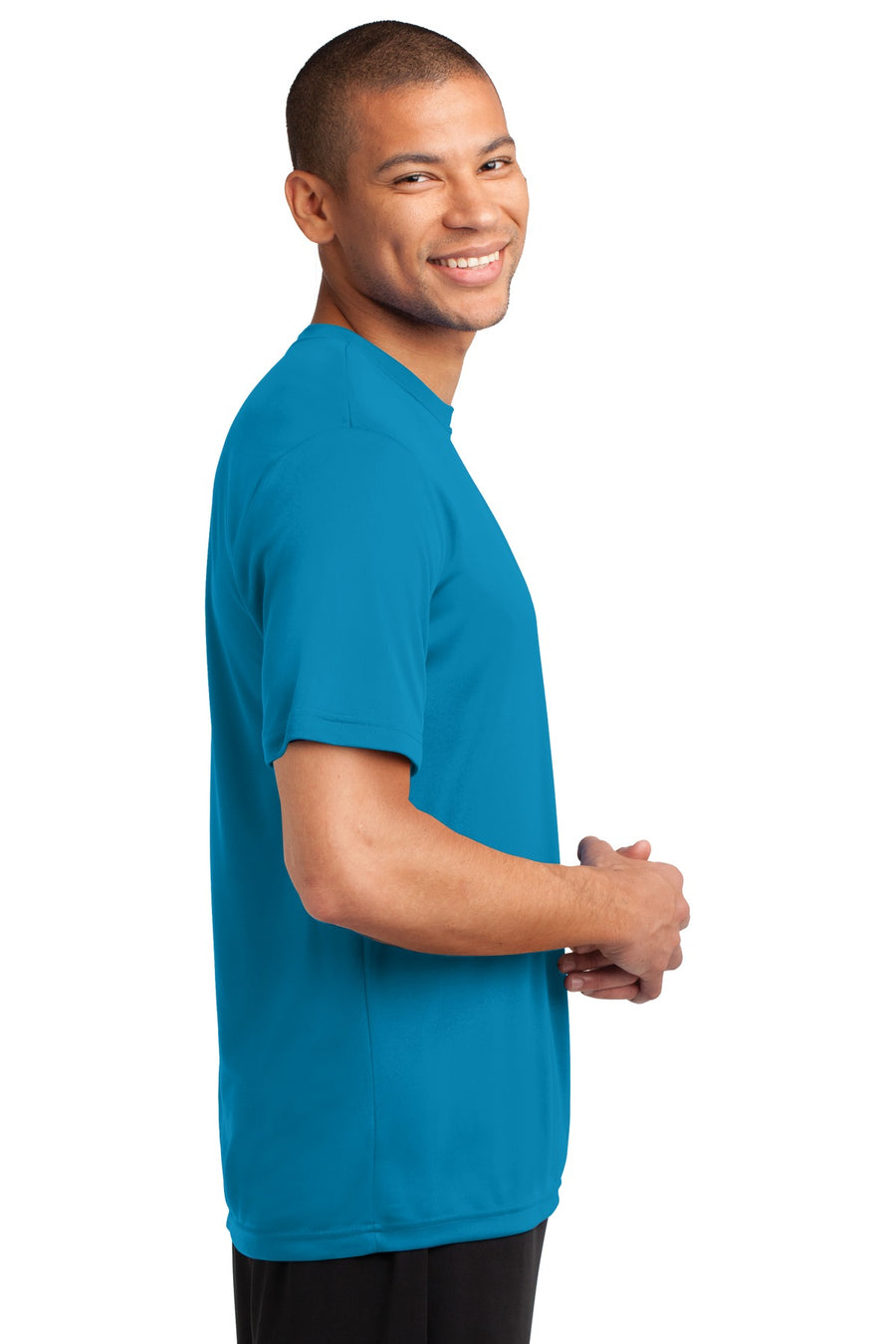 Unisex Performance Tee - Neon Blue