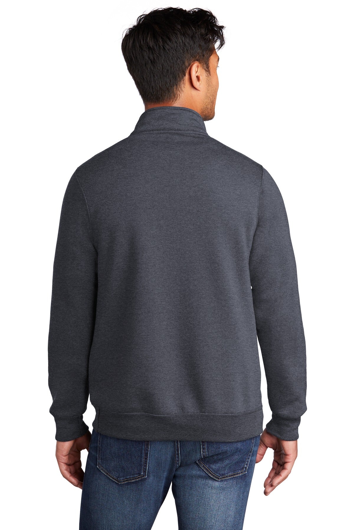 Unisex Core Fleece 1/4-Zip Pullover Sweatshirt - Heather Navy