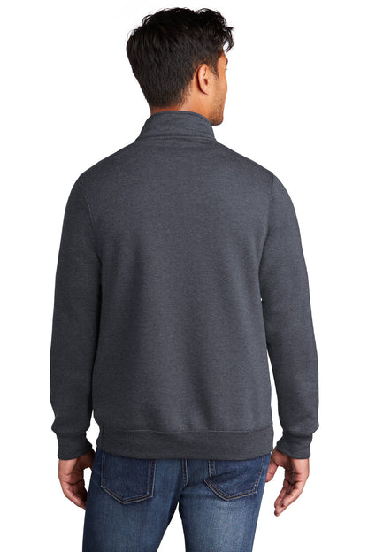 Unisex Core Fleece 1/4-Zip Pullover Sweatshirt - Heather Navy