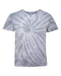 Youth Cyclone Vat-Dyed Pinwheel Short Sleeve T-Shirt - Silver