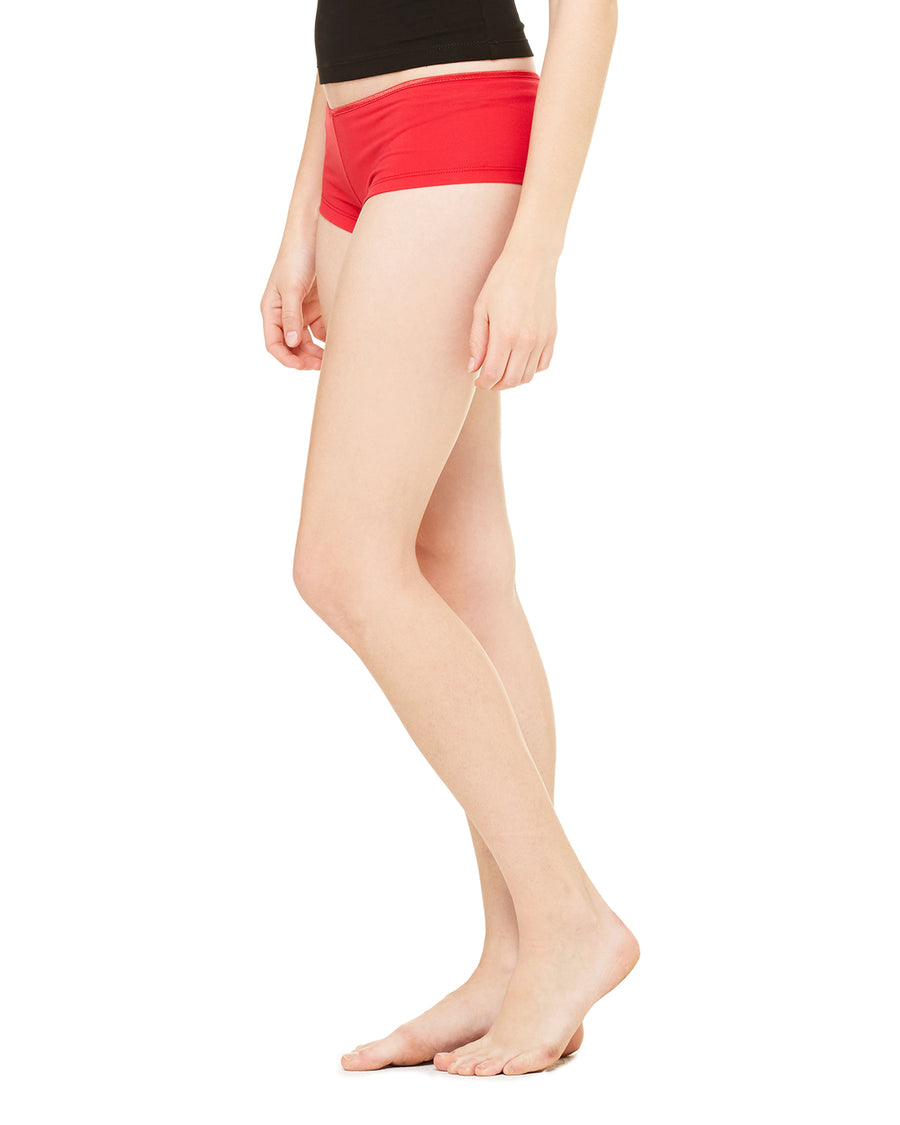 Women's Cotton/Spandex Shortie - Red