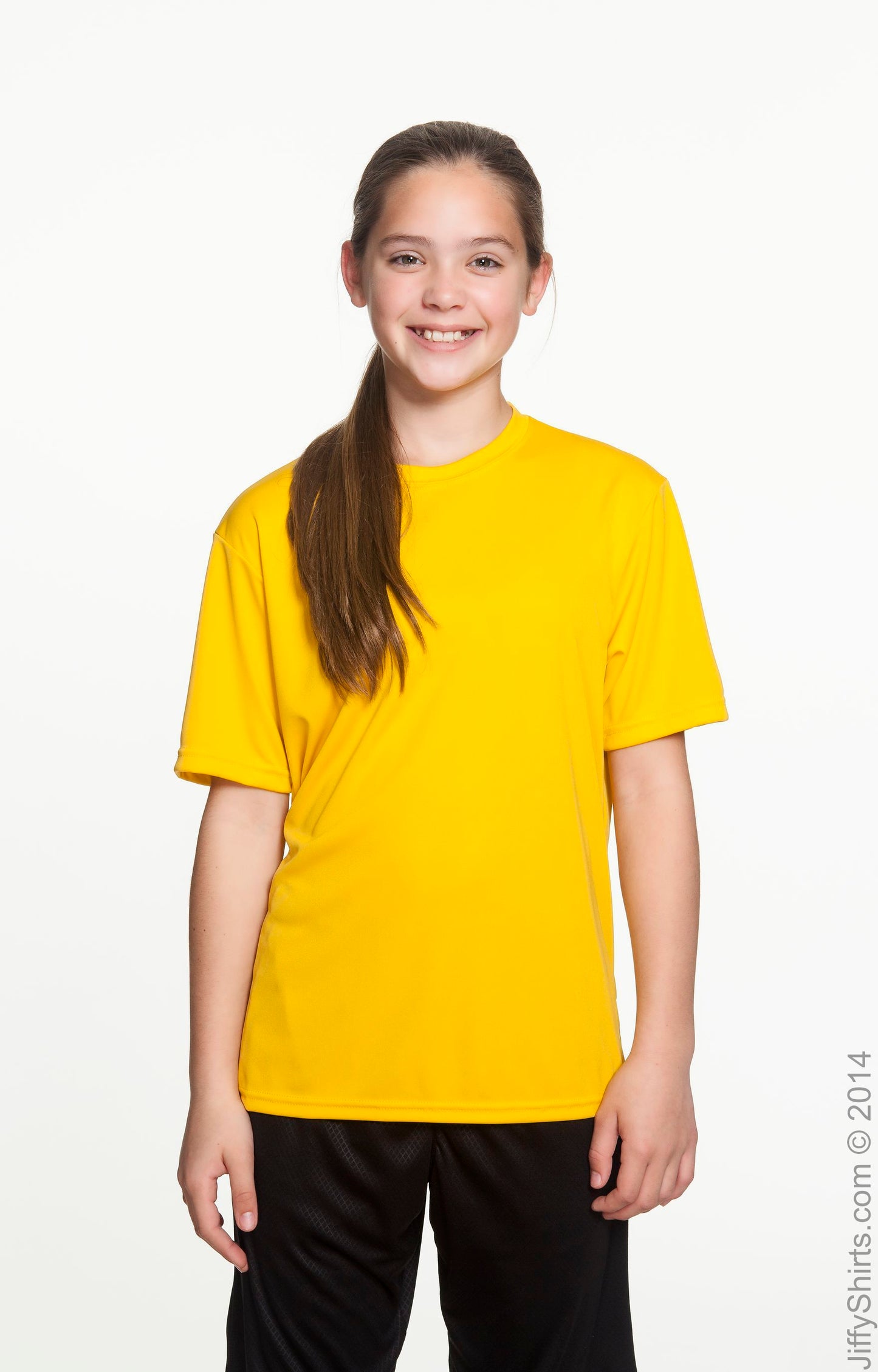 Youth Cooling Performance T-Shirt - Gold