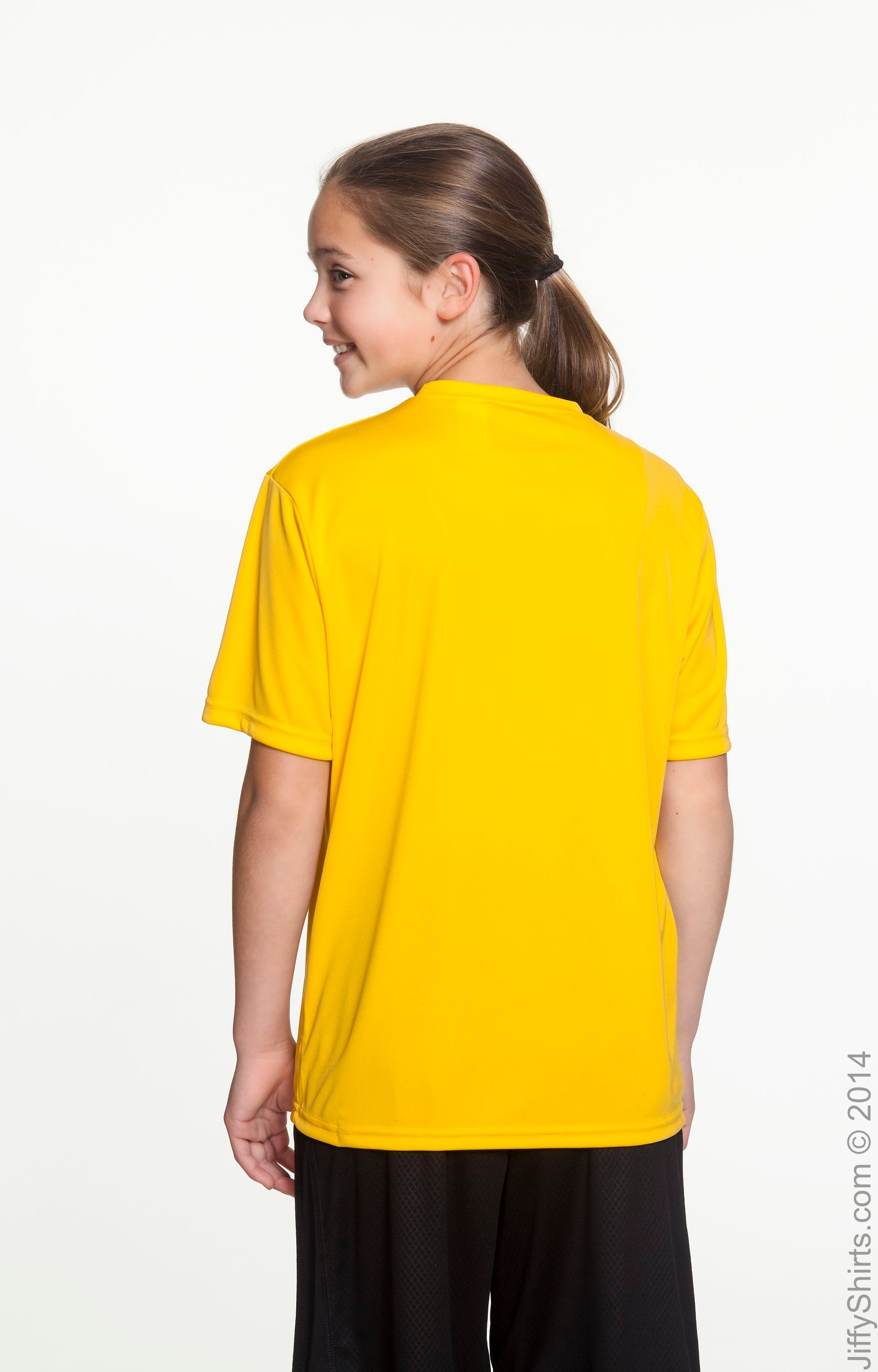 Youth Cooling Performance T-Shirt - Gold