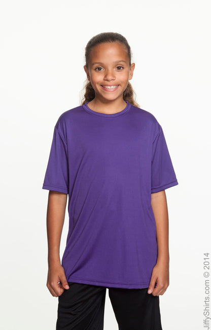 Youth Cooling Performance T-Shirt - Purple