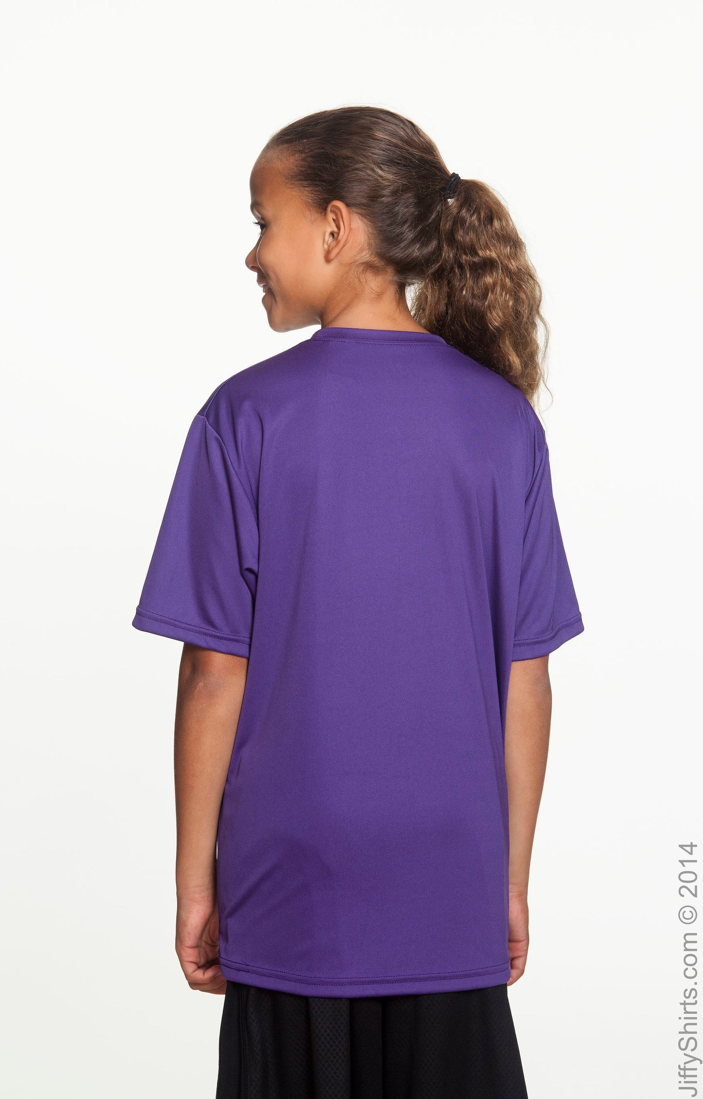 Youth Cooling Performance T-Shirt - Purple