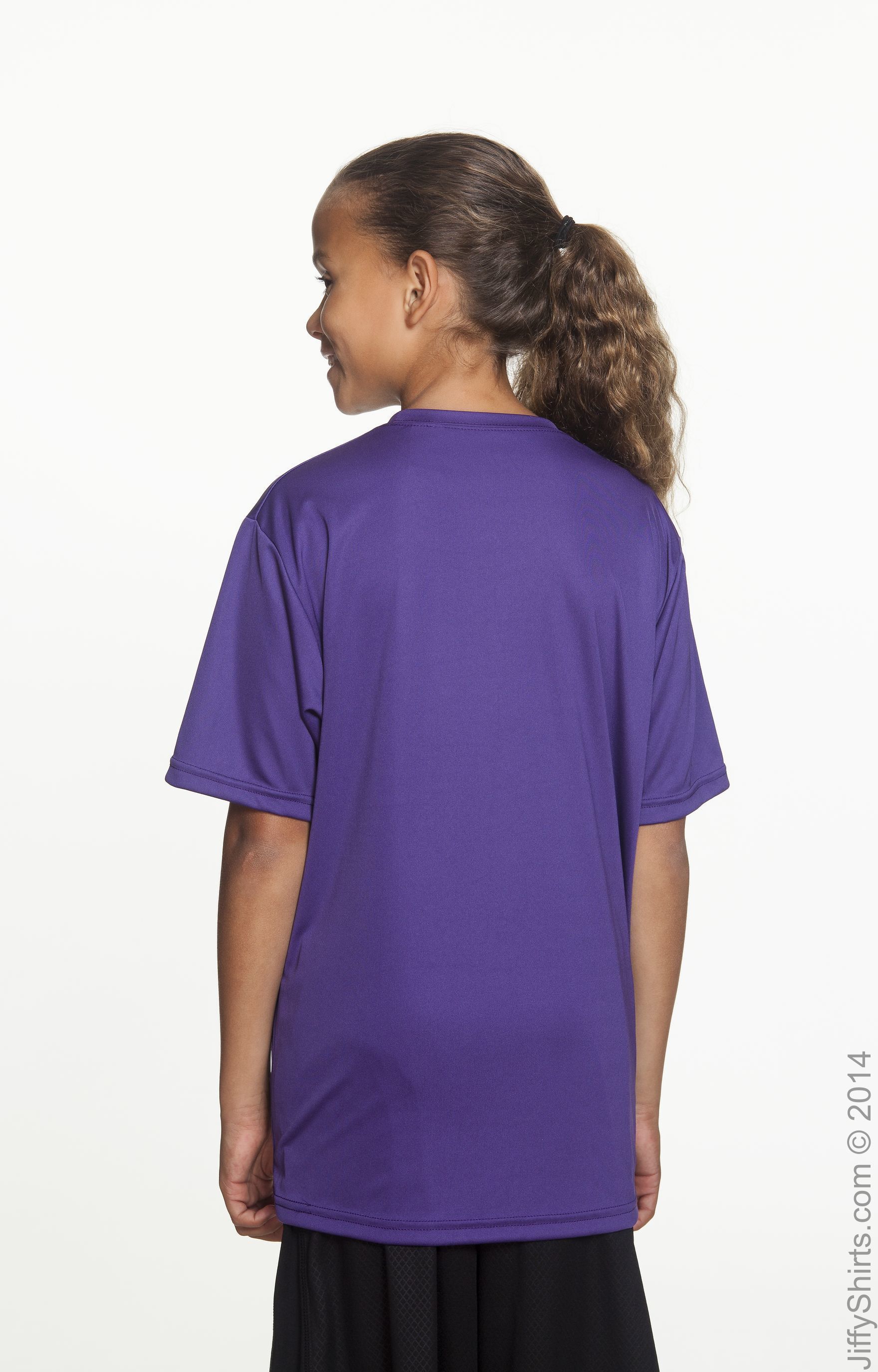 Youth Cooling Performance T-Shirt - Purple