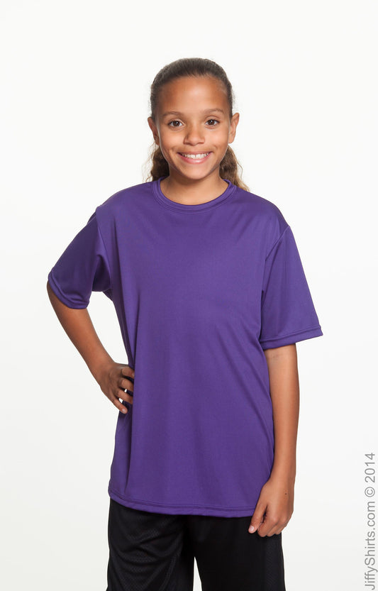 Youth Cooling Performance T-Shirt - Purple