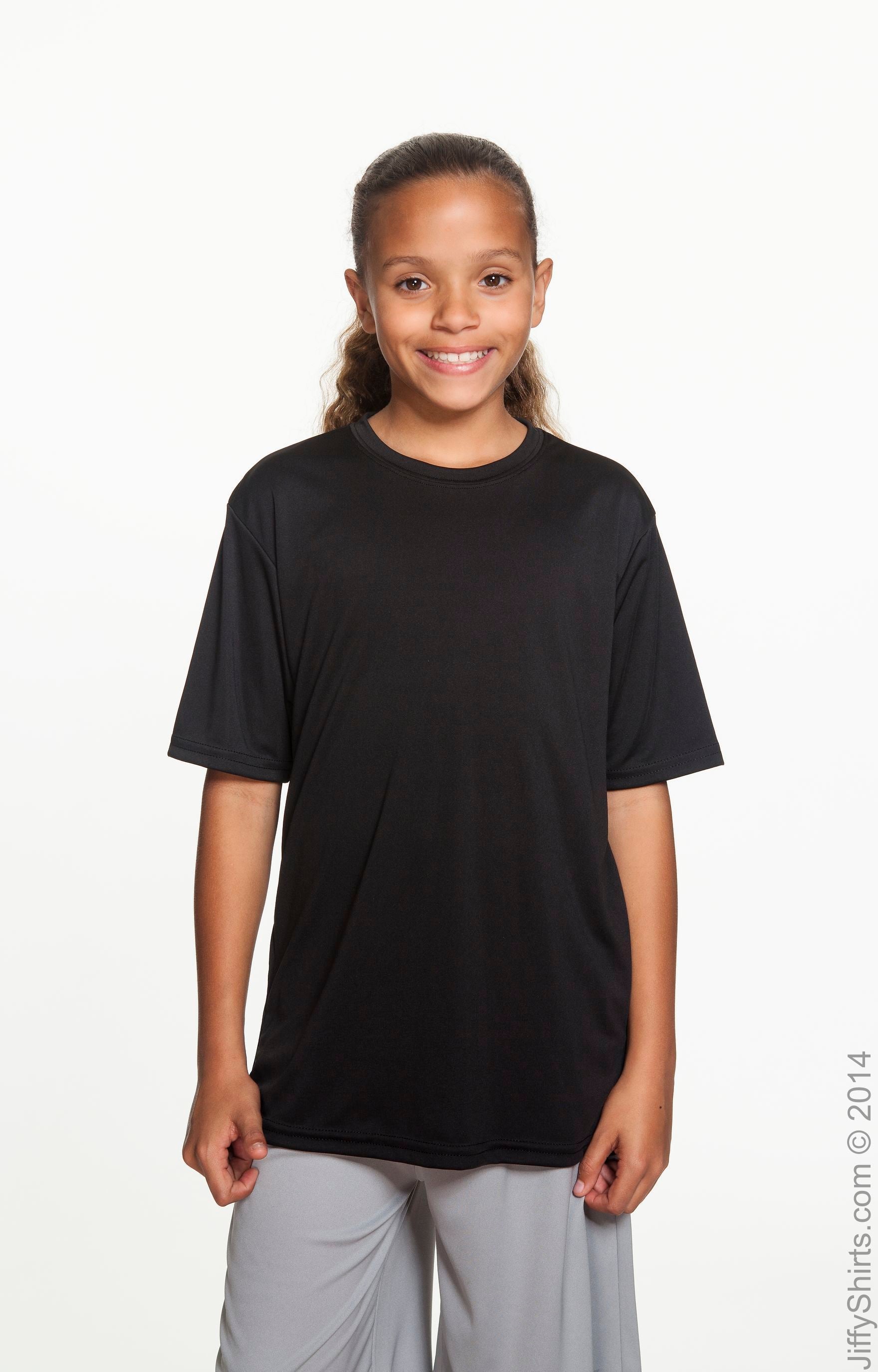 Youth Cooling Performance T-Shirt - Black
