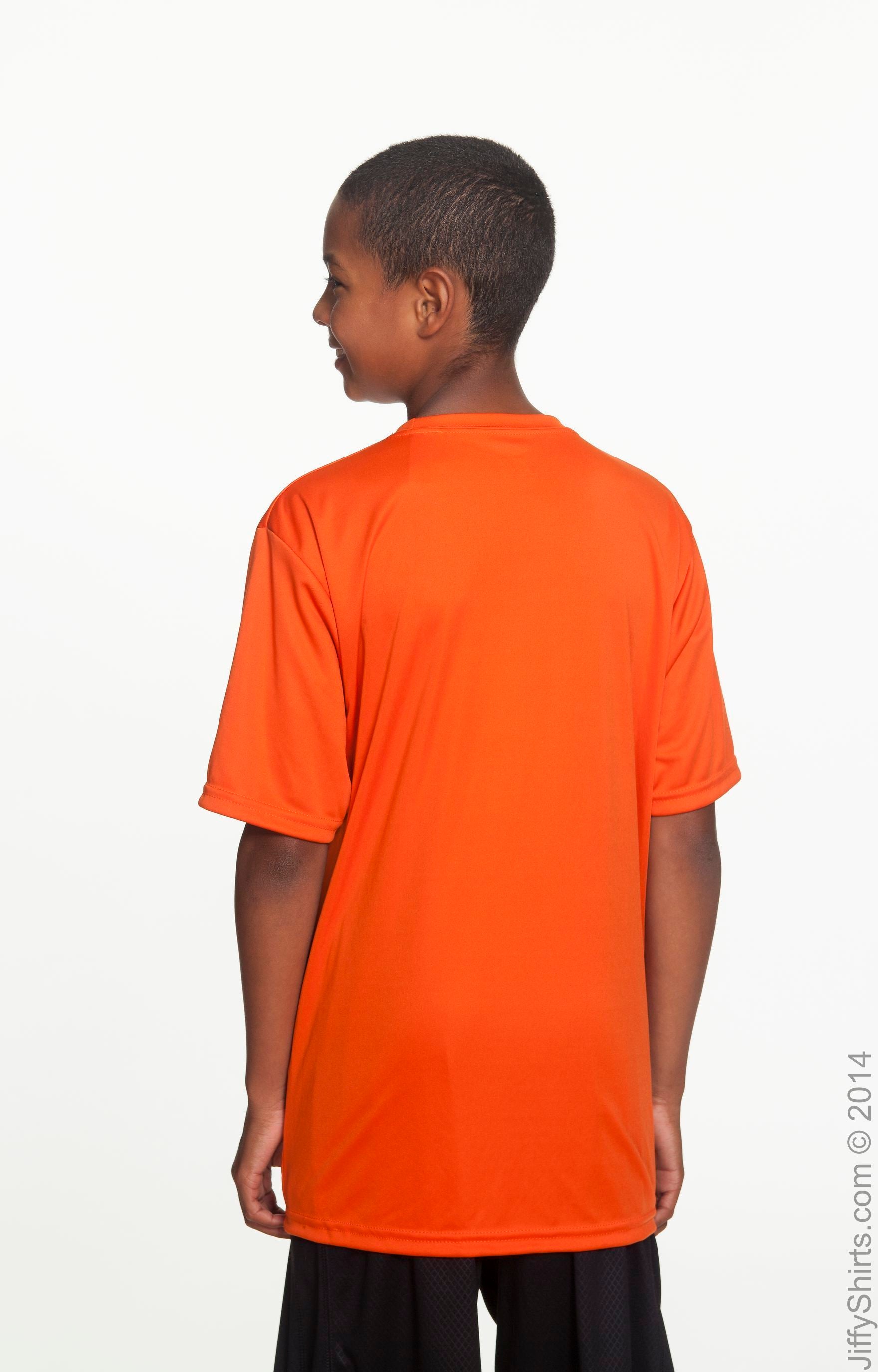 Youth Cooling Performance T-Shirt - Athletic Orange