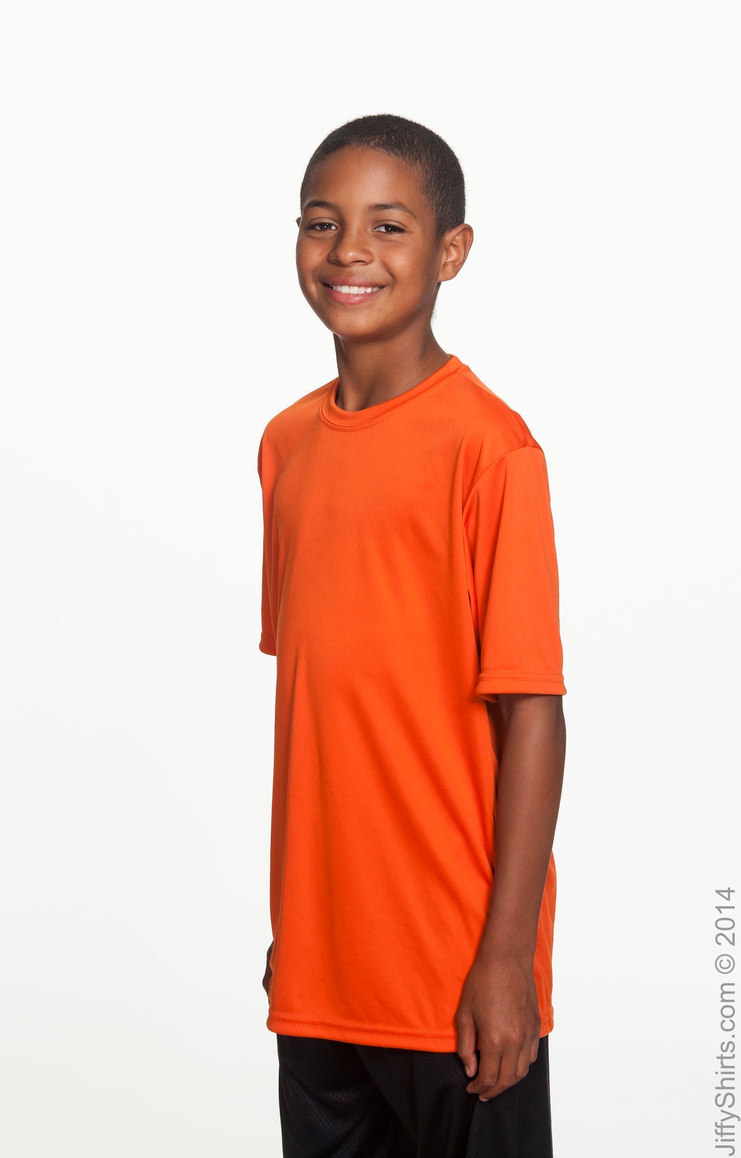 Youth Cooling Performance T-Shirt - Athletic Orange