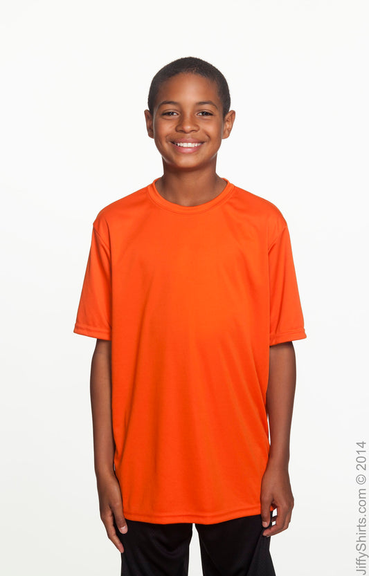 Youth Cooling Performance T-Shirt - Athletic Orange