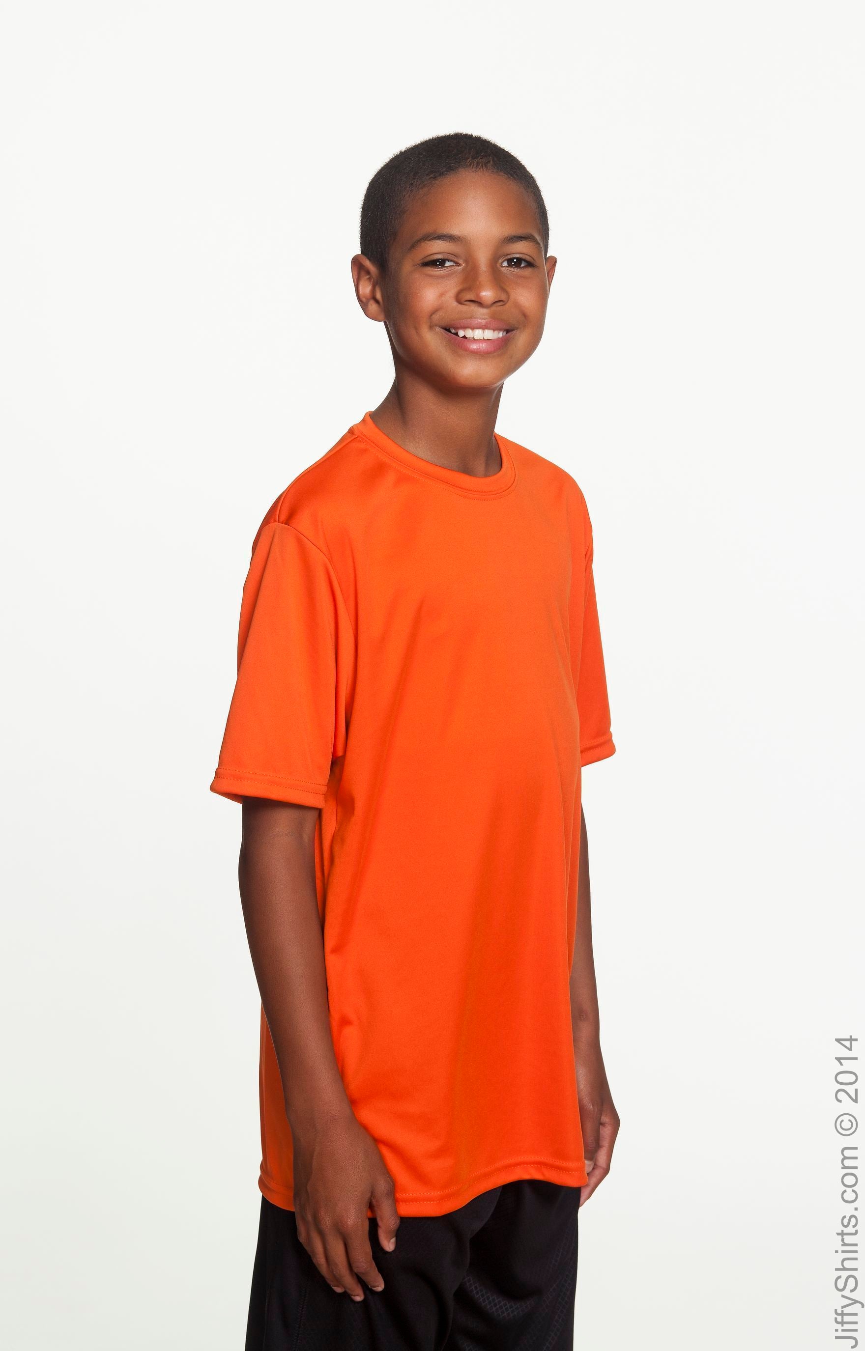 Youth Cooling Performance T-Shirt - Athletic Orange