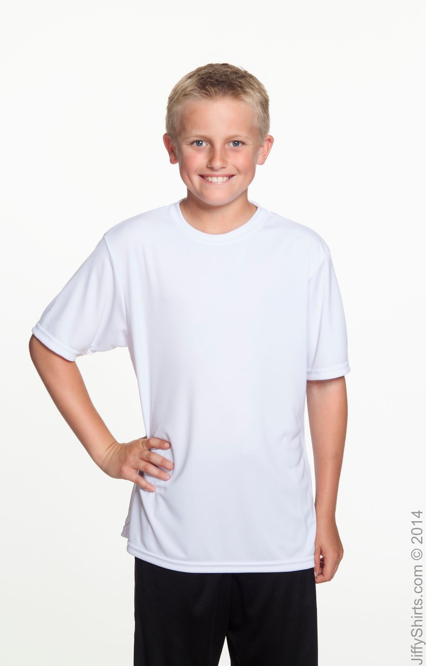 Youth Cooling Performance T-Shirt - White