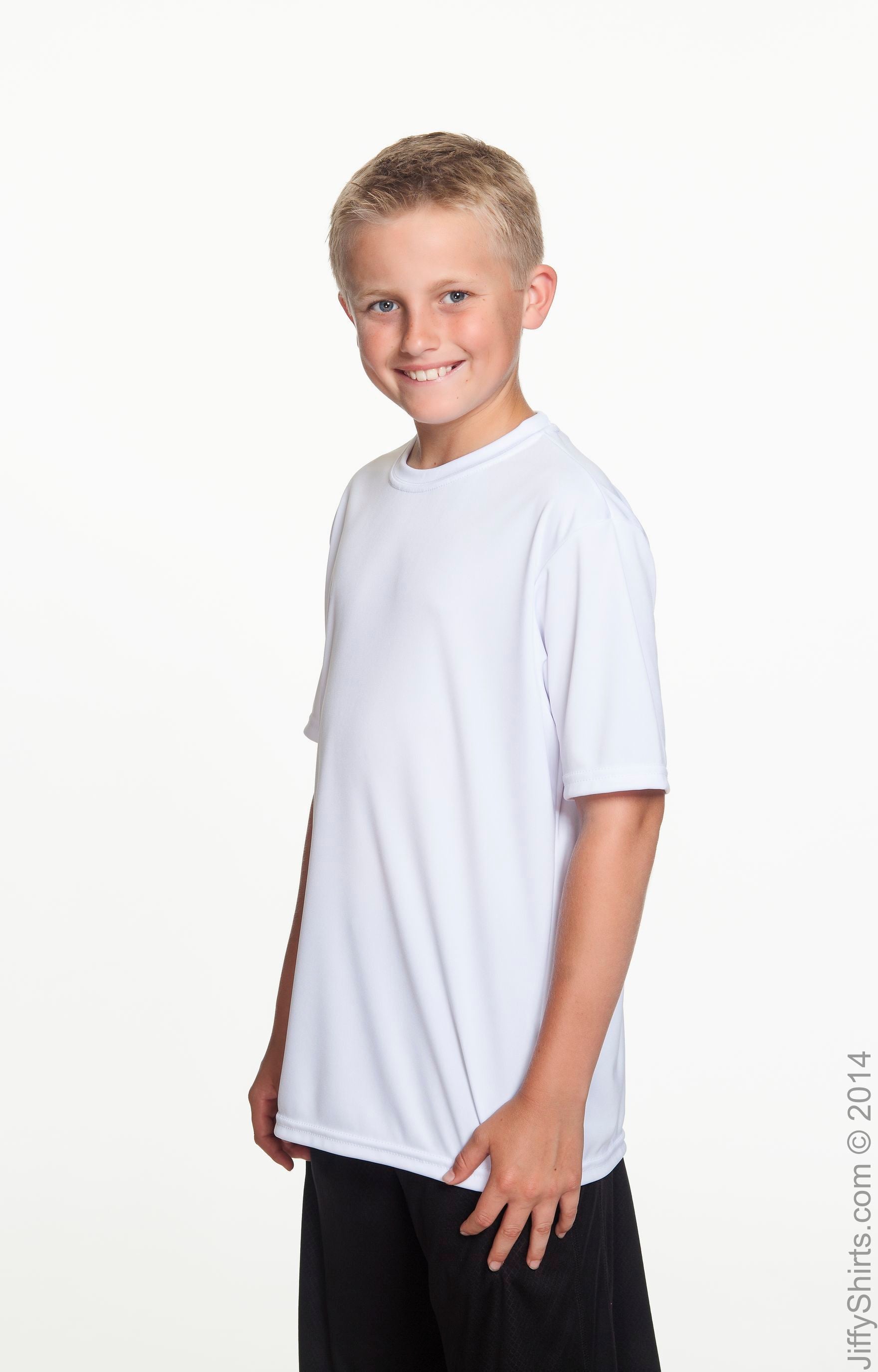 Youth Cooling Performance T-Shirt - White