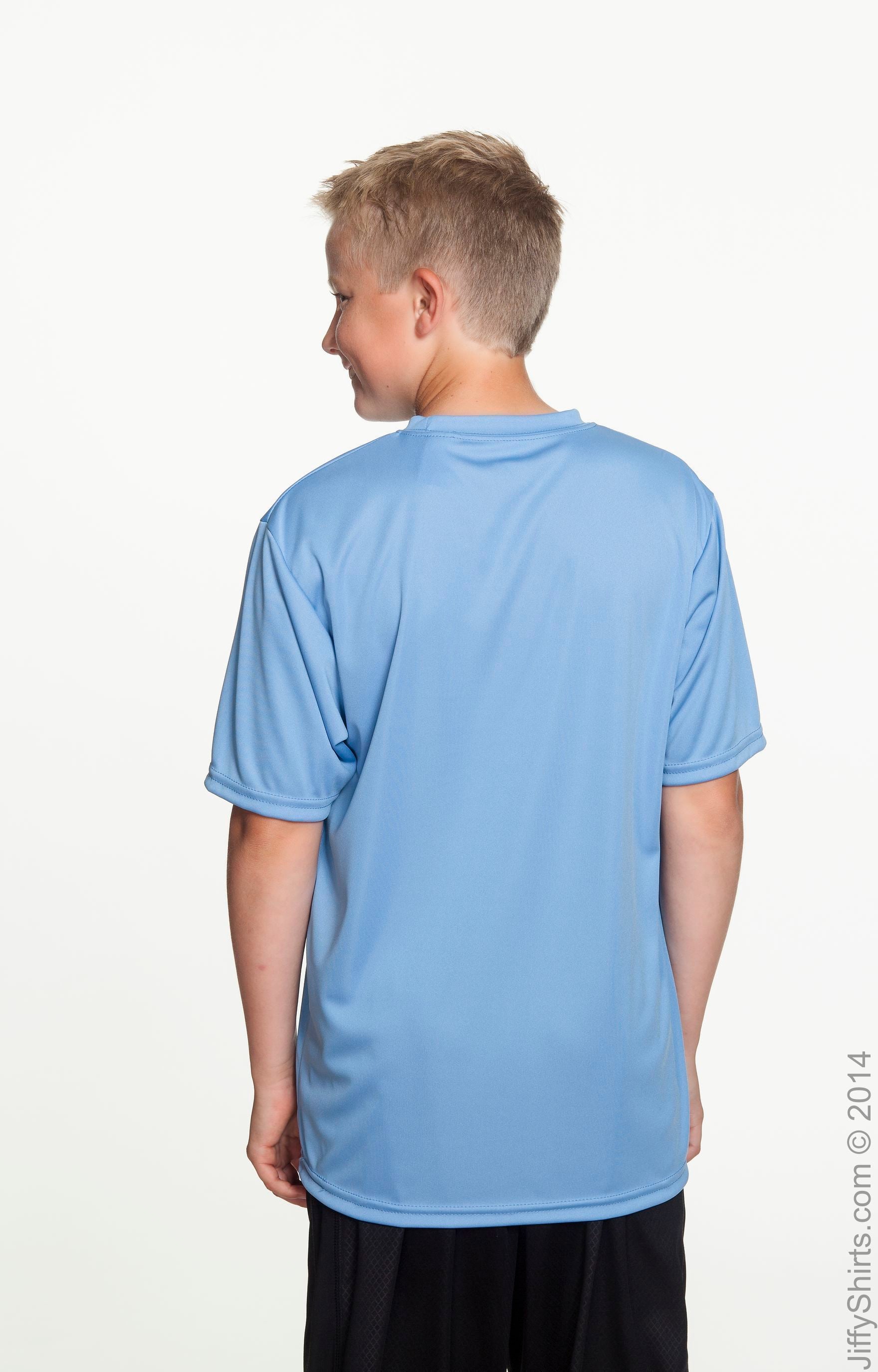 Youth Cooling Performance T-Shirt - Light Blue