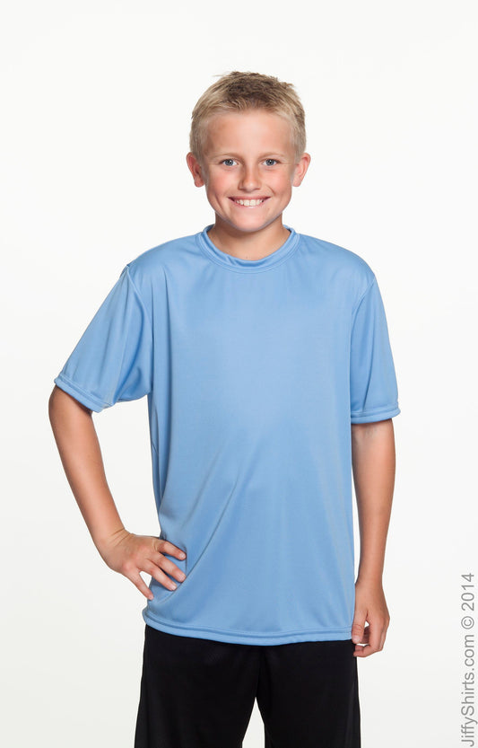 Youth Cooling Performance T-Shirt - Light Blue