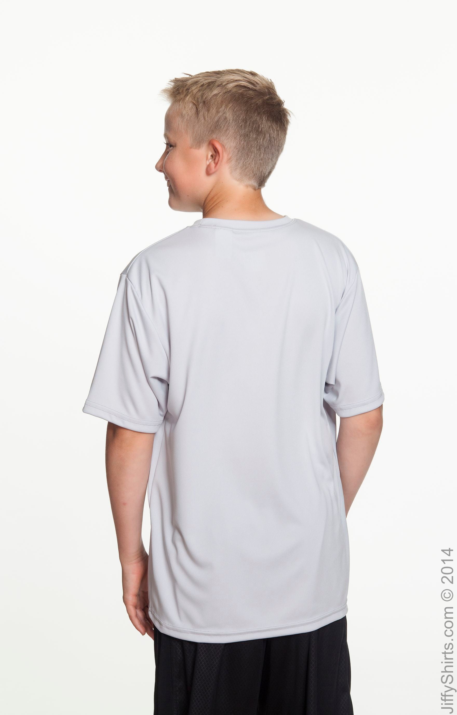 Youth Cooling Performance T-Shirt - Silver