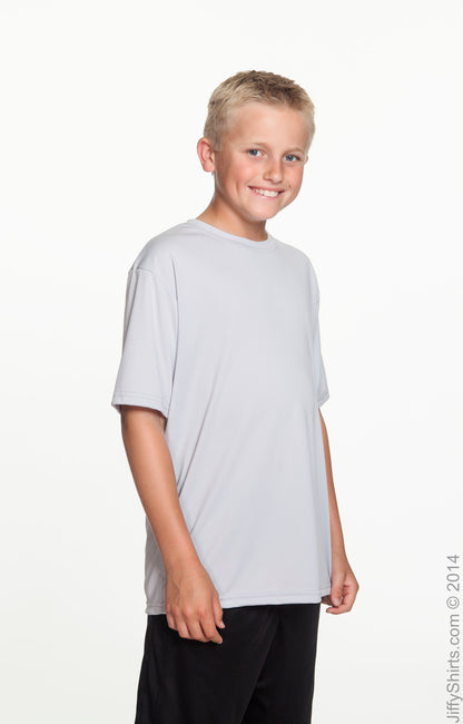 Youth Cooling Performance T-Shirt - Silver